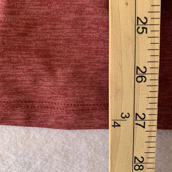 Under Armour Hooded Shirt Pullover Mens M Heather Maroon Heatgear Long Sleeve - Picture 6 of 6